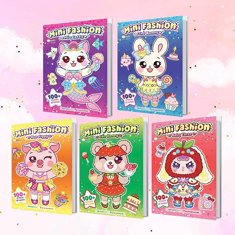 Mini Fashion – Bóc Dán Hơn 500+ Stickers Váy, Phụ Kiện Xinh Đẹp Cho Bé Gái