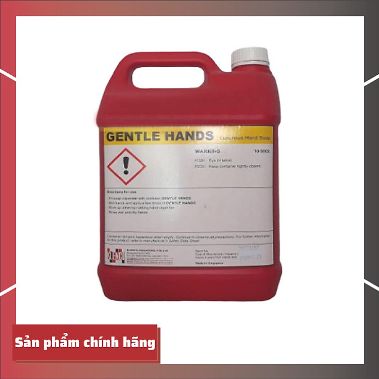 Nước rửa tay cao cấp Gentle Hands can 5lit nhập khẩu từ Klenco Singapore