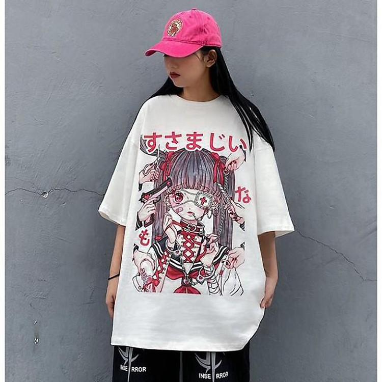 Áo thun, áo phông tay lỡ form rộng oversize anime hoạt hình M370 DH KIWI SHOP chip SHOP