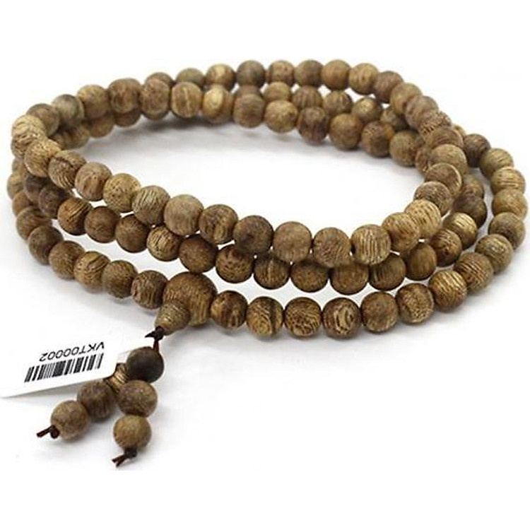 Vòng tay Trầm hương tự nhiên 108 hạt - Đoạn trừ phiền não - Chuỗi hạt 108- Trầm Tốc Việt Nam tự nhiên 100% - Thiên Mộc Hương - 6mm