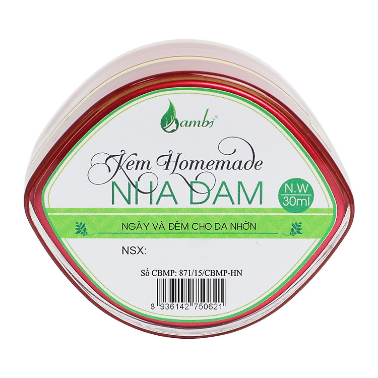 Kem dưỡng da nha đam dùng cho da nhờn Bambi 30ml
