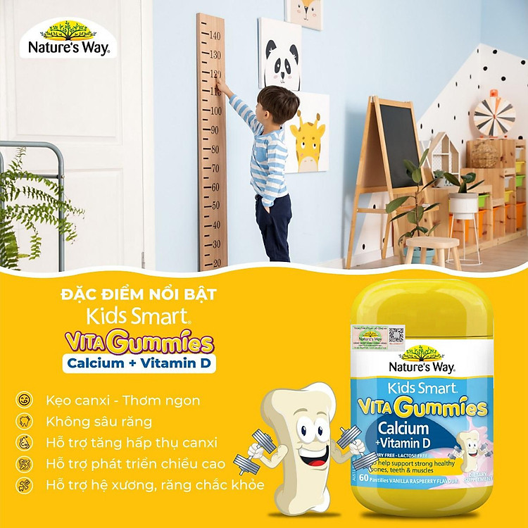 Kẹo Dẻo Canxi Dành Cho Bé Nature's Way Uy tín Giá rẻ - Hình ảnh 3
