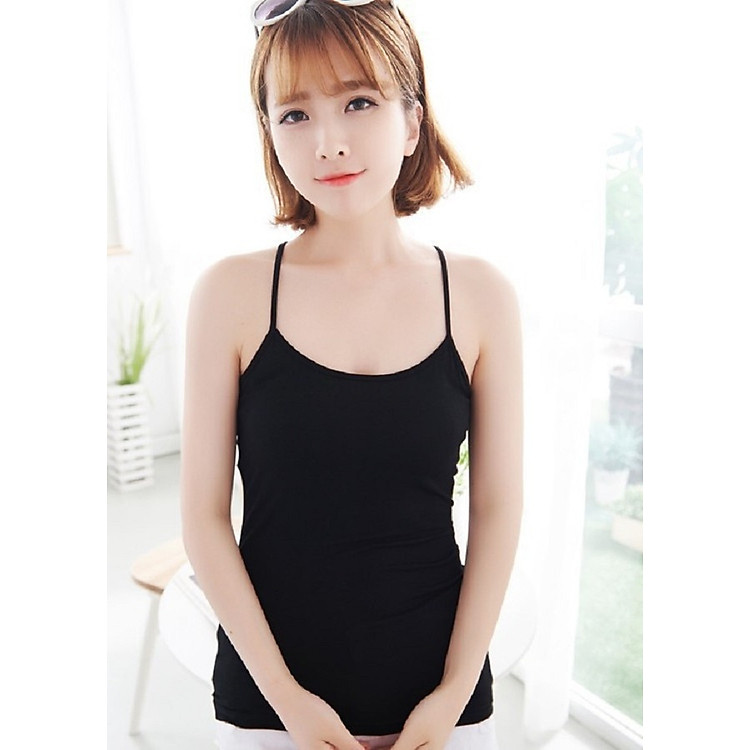 Áo 2 dây thun coton cao cấp - 1828