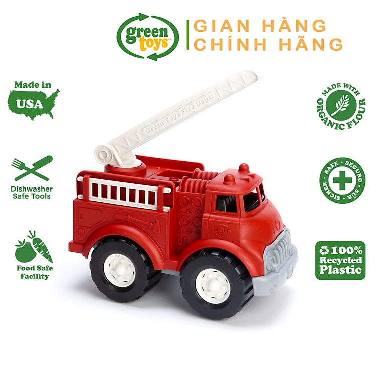 Mua tại Tiki: Đồ Chơi Xe Cứu Hỏa Green Toys Cho Bé Chính hãng Giá tốt