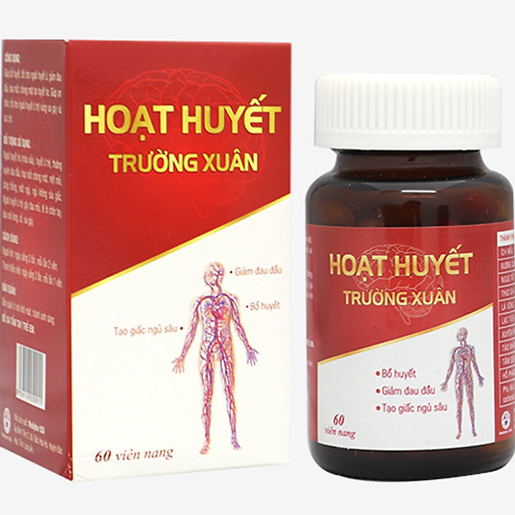 Thực Phẩm Chức Năng Hoạt Huyết Trường Xuân - Giảm Đau Đầu - Tạo Giấc Ngủ Sâu