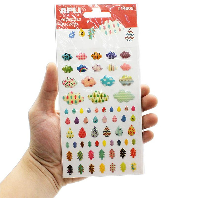 Sticker Mây, Giọt Nước Và Cây - APLI 14605 - Ảnh 6