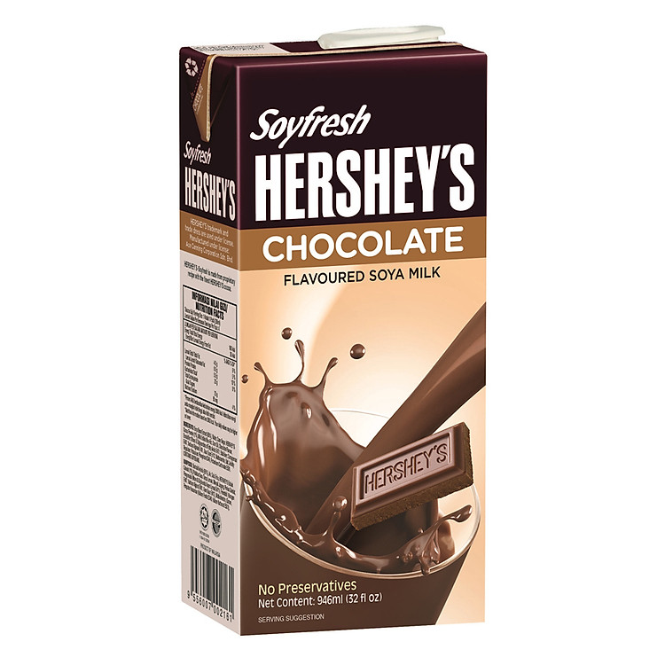 Sữa Đậu Nành Vị Sô Cô La Hershey’s Soyfresh Chocolate Flavored Soya Milk (946ml)