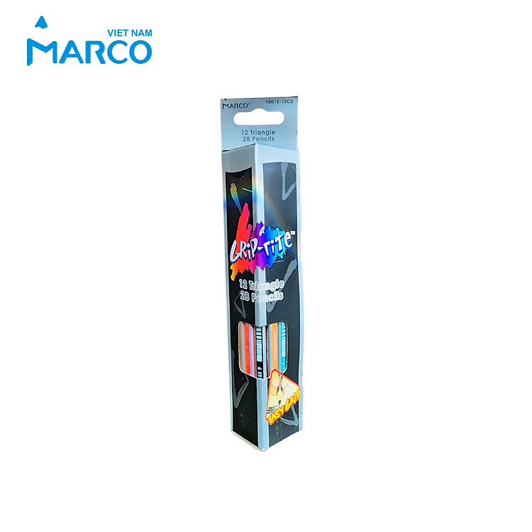 Hộp Bút Chì 2B/HB Marco Thân Tam Giác (12 chiếc) - Ảnh 2