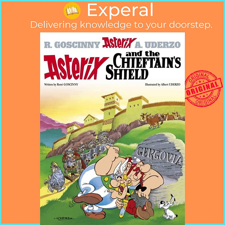 Sách - Asterix: Asterix and The Chieftain's Shield - Album 11 by Albert Uderzo (UK edition, hardcover)
