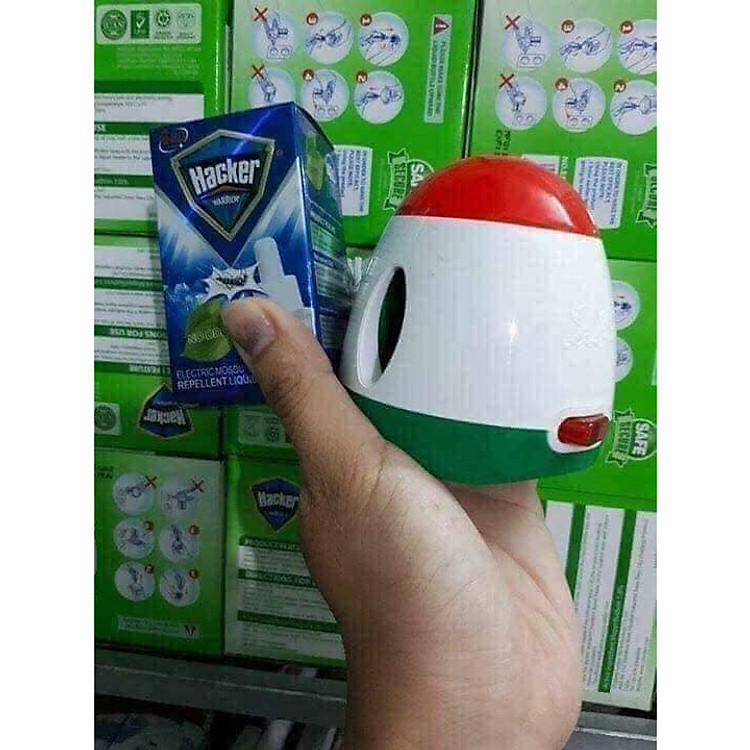 MÁY ĐUỔI MUỖI XÔNG TINH DẦU HACKER