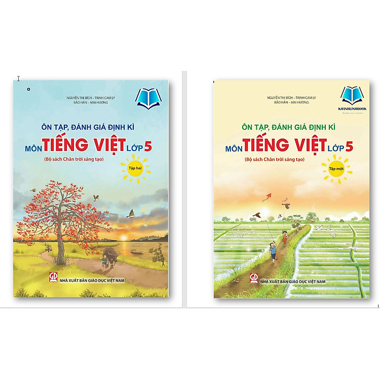 Sách - Ôn tập, đánh giá định kì môn Tiếng Việt lớp 5 tập 1 + 2 (Bộ sách Chân trời sáng tạo)