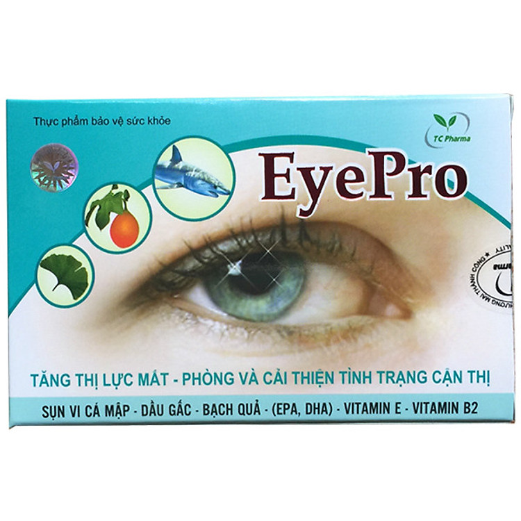 Thực Phẩm Chức Năng Bổ Mắt Eyepro Tăng Cường Thị Lực, Phòng Và Cải Thiện Tình Trạng Cận Thị, Giảm Khô Mắt, Mỏi Mắt