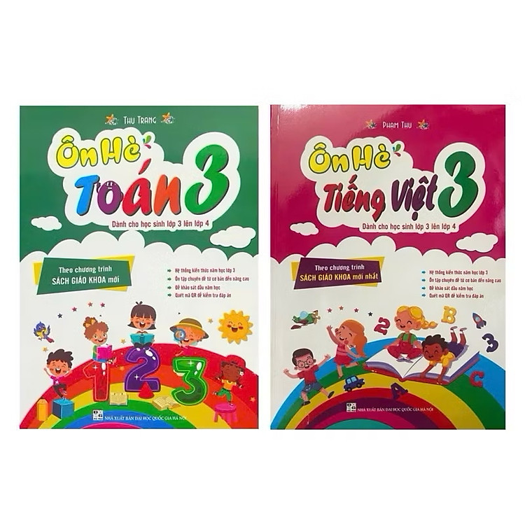 Ôn hè Toán 3 + Ôn hè Tiếng Việt 3