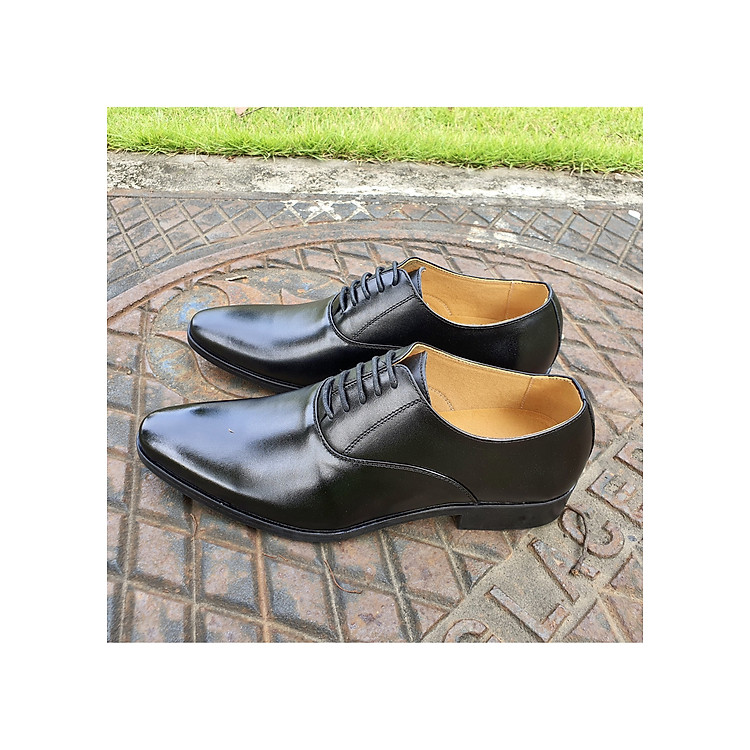 Giày Tây Nam Công Sở Da Bò Cao Cấp - DYSEVEN - Thời Trang Thanh Lịch Da Bò Xịn Mềm Bóng Tự Nhiên