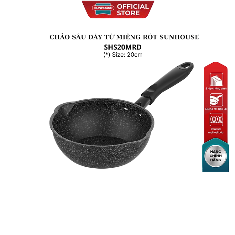 Chảo sâu đáy từ miệng rót Sunhouse SHS20MRD