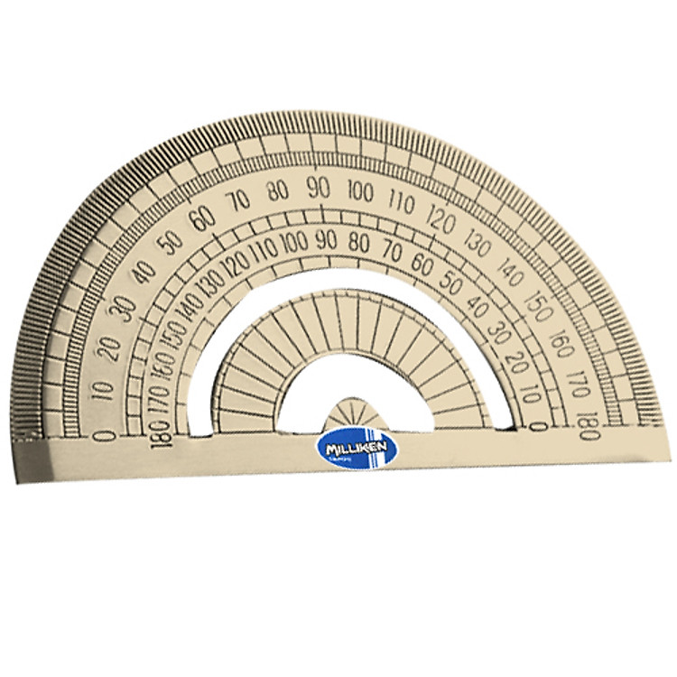 Thước đo độ 180 độ bằng đồng Milliken - Ảnh 2
