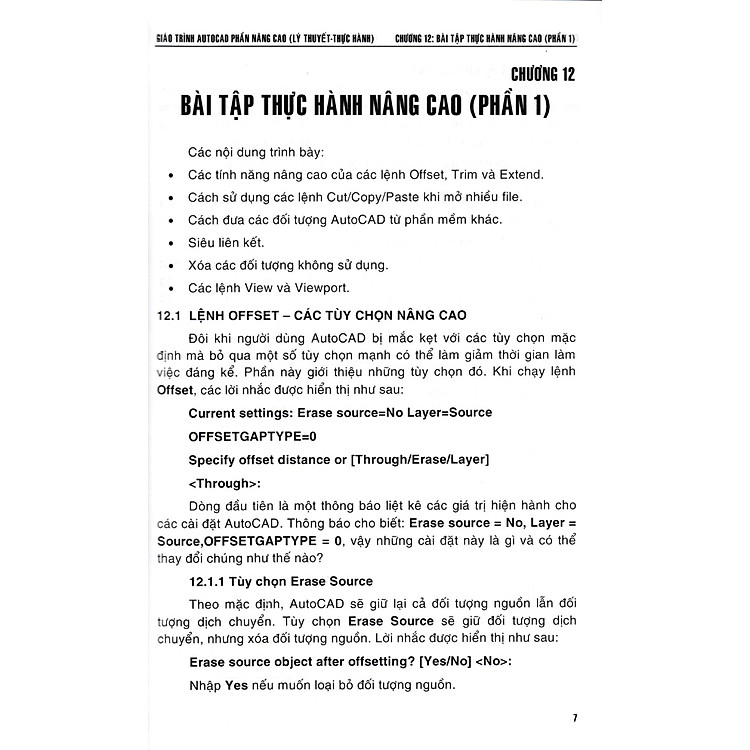 Giáo Trình Autocad - Phần Nâng Cao (Lý Thuyết - Thực Hành) - Ảnh 7