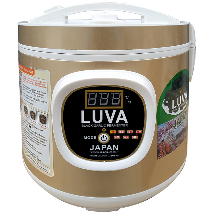 Máy làm tỏi đen tùy chỉnh thời gian LUVA D2(NEW) Công Nghệ Nhật Bản - Hàng chính hãng