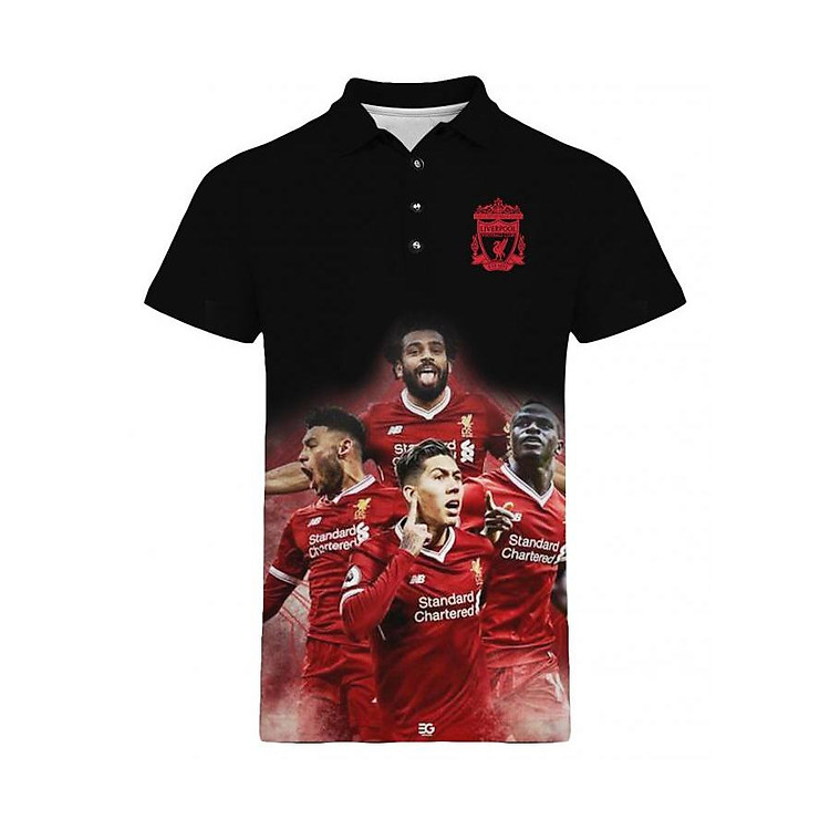 Áo Thun Polo 3D Liverpool MẪU MỚI
