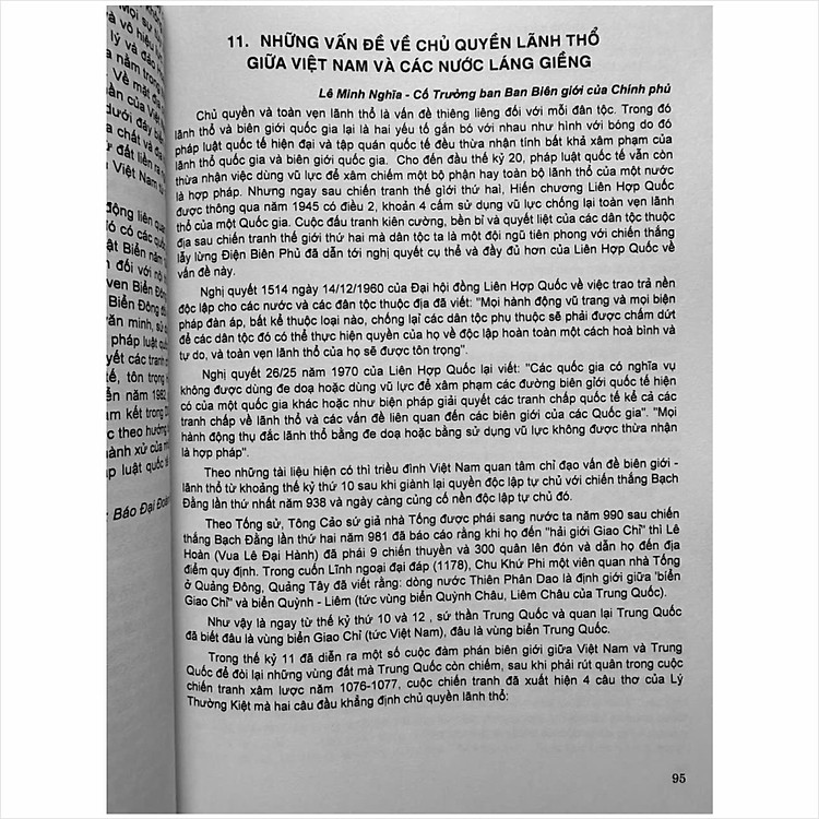 Chủ Quyền Biển Đảo Và Biên Giới Trên Đất Liền Việt Nam - Trung Quốc Tiến Tới Vì Hòa Bình, Ổn Định, Hữu Nghị, Hợp Tác, Phát Triển - Ảnh 7