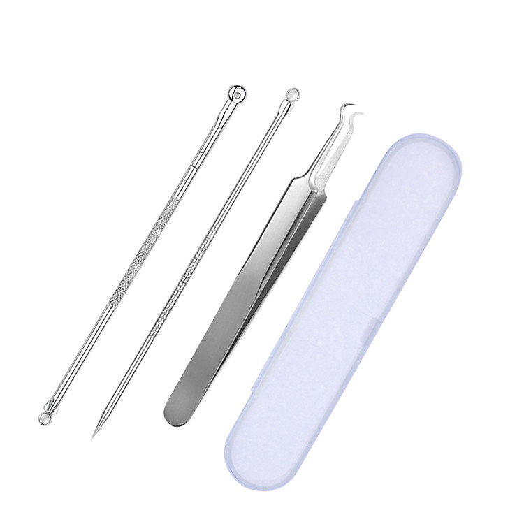 Bộ dụng cụ nhíp lấy mụn có hộp