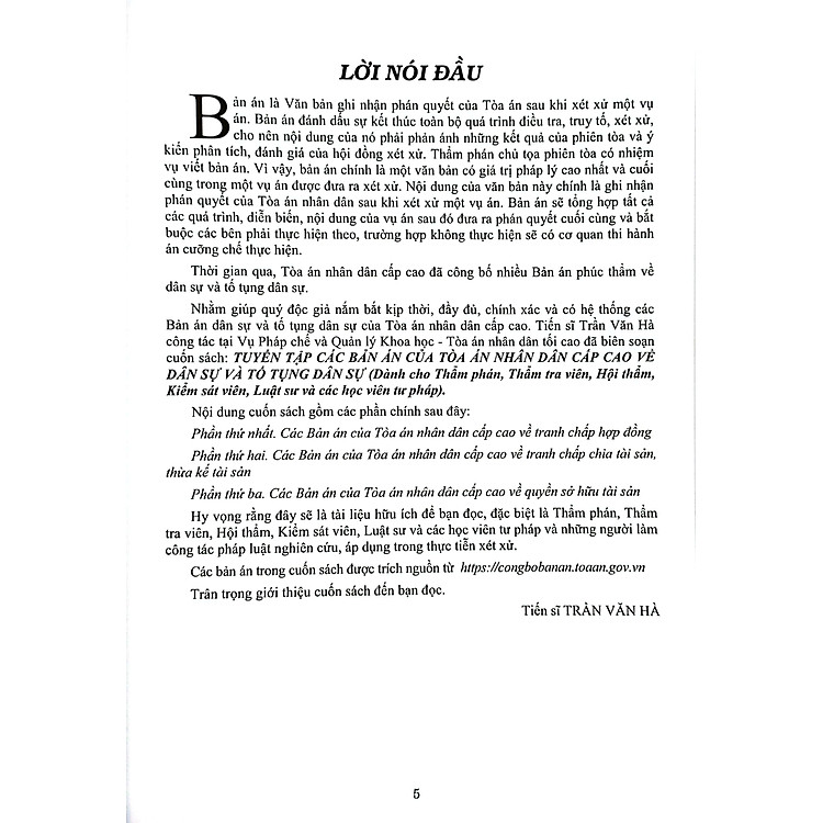 Tuyển Tập Các Bản Án Của Tòa Án Nhân Dân Cấp Cao Về Dân Sự Và Tố Tụng Dân Sự - Ảnh 4