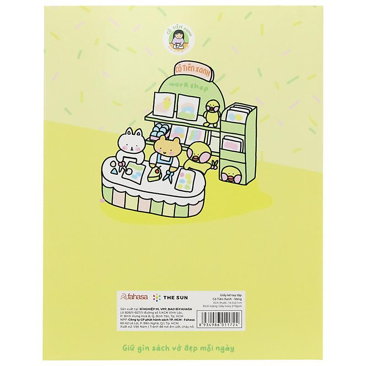Giấy Kê Tay Cô Tiên Xanh - The Sun (Màu Vàng) - Ảnh 6