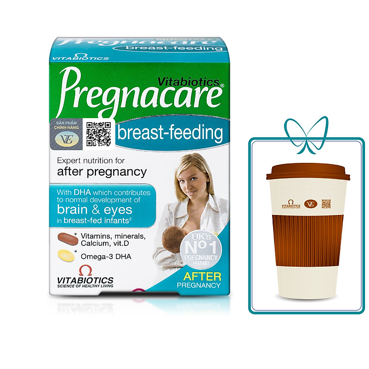 Viên Uống Cho Phụ Nữ Cho Con Bú Vitabiotics PREGNACARE Breast-feeding Bổ Sung Dinh Dưỡng Nâng Cao Sức Đề Kháng 84 Viên