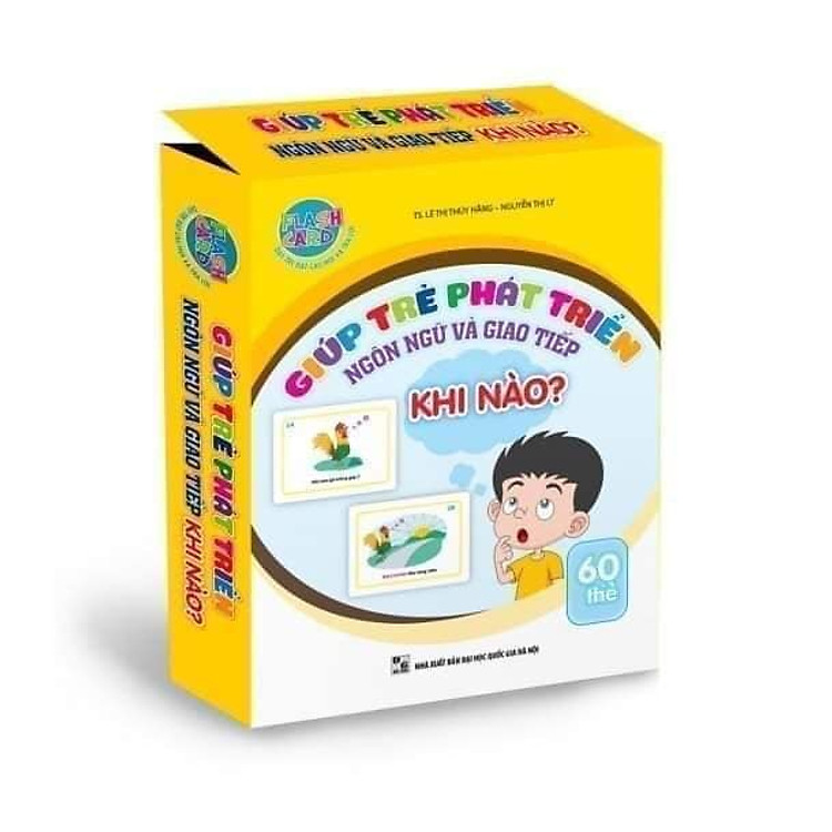 Bộ Thẻ giúp bé phát triển ngôn ngữ và giao tiếp - chủ đề: Khi nào?