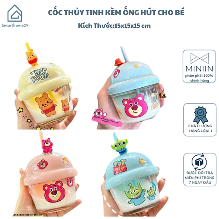 Tìm mua tại Avakids:Cốc Thủy Tinh 210ml Cho Bé + Ống Hút, tràn ngập Khuyến mãi, Ưu đãi