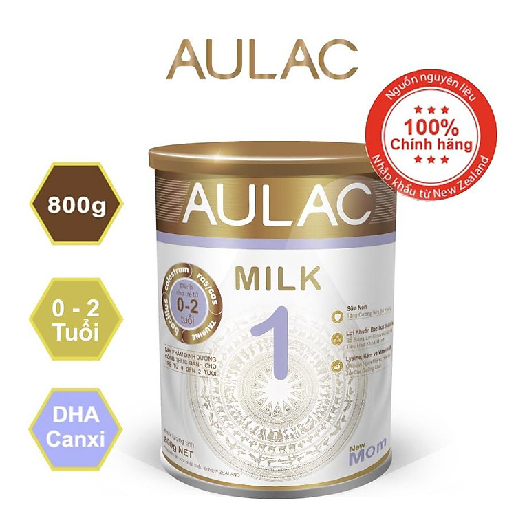 Sữa Aulac Milk 1 800g cho trẻ 0-2 tuổi
