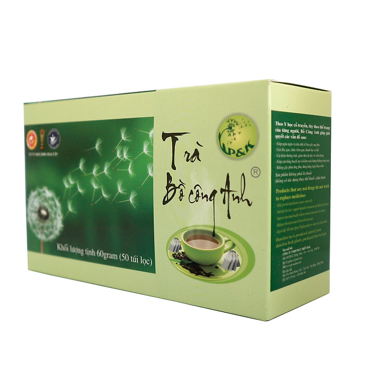 Trà Bồ Công Anh P&K - mát gan, giải độc, ngừa ung thư (50 túi lọc)