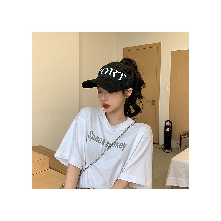 Mũ Lưỡi Trai Thể Thao Nửa Đầu, Mũ Tenis Mẫu Mới - Tặng 1 cột tóc quả bơ