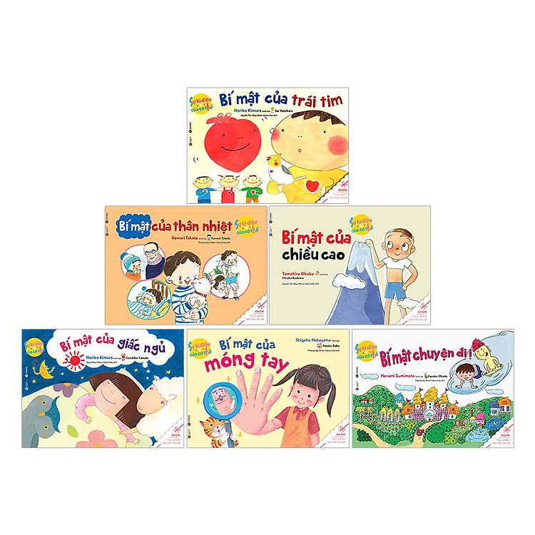 Sách Bộ Ehon Sự Kỳ Diệu Của Cơ Thể (Trọn Bộ 6 Cuốn)