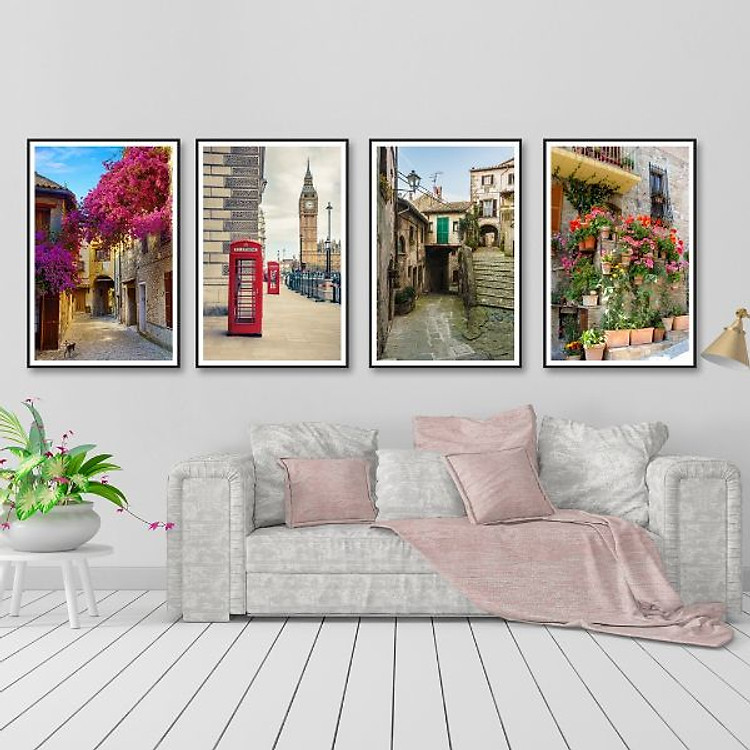 Tranh Trang Trí Treo Tường Con Đường Châu Âu