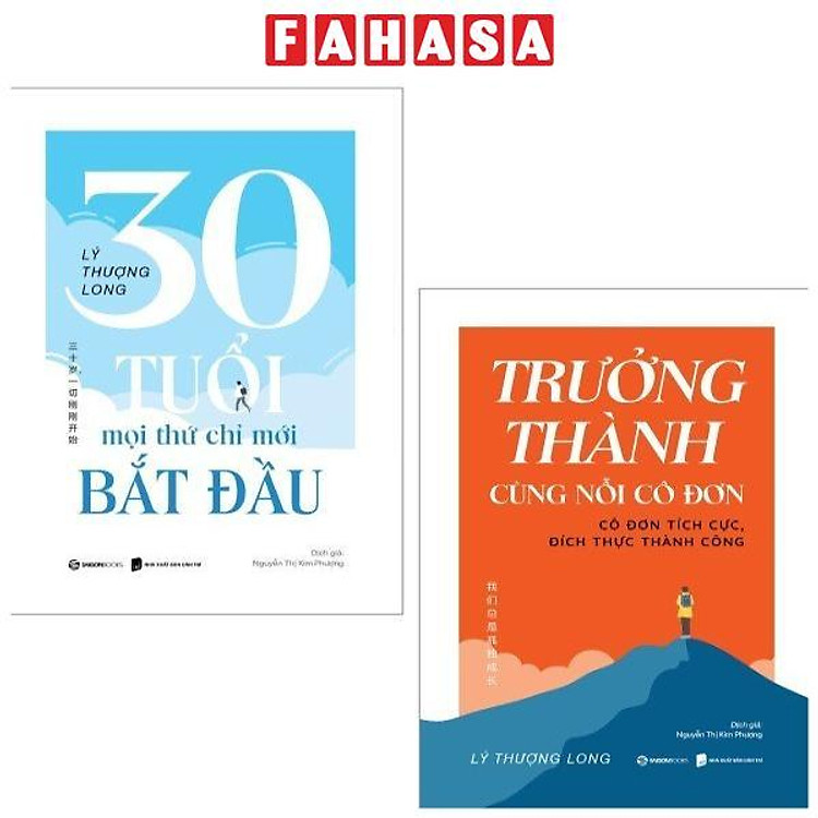 Combo Sách Lý Thượng Long - 30 Tuổi-Mọi Thứ Chỉ Mới Bắt Đầu + Trưởng Thành Cùng Nỗi Cô Đơn (Bộ 2 Cuốn)