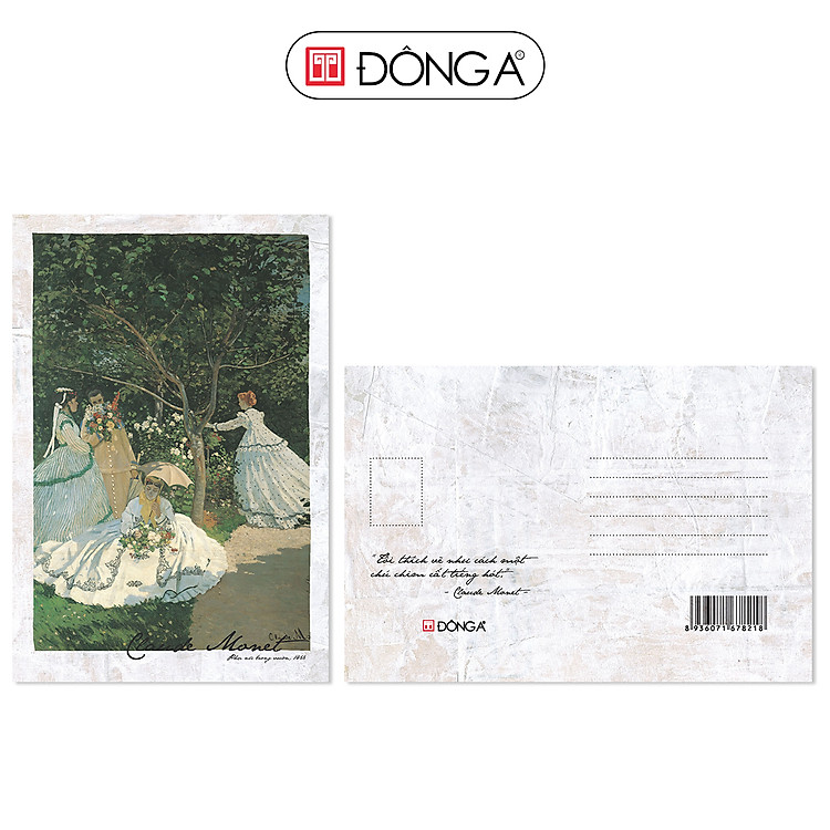 Postcard danh họa - Claude Monet (Tùy chọn) - Ảnh 2