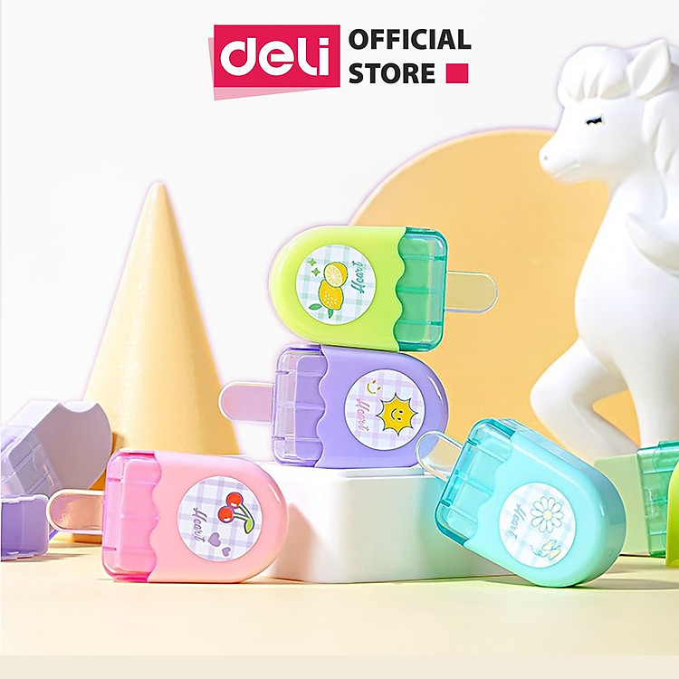 Gôm Tẩy Màu Deli Hình Que Kem (1 chiếc)