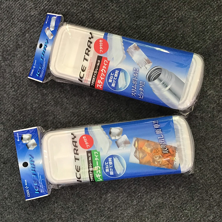 Bộ 2 khay làm đá 8 viên và 12 viên nhập khẩu từ Nhật Bản