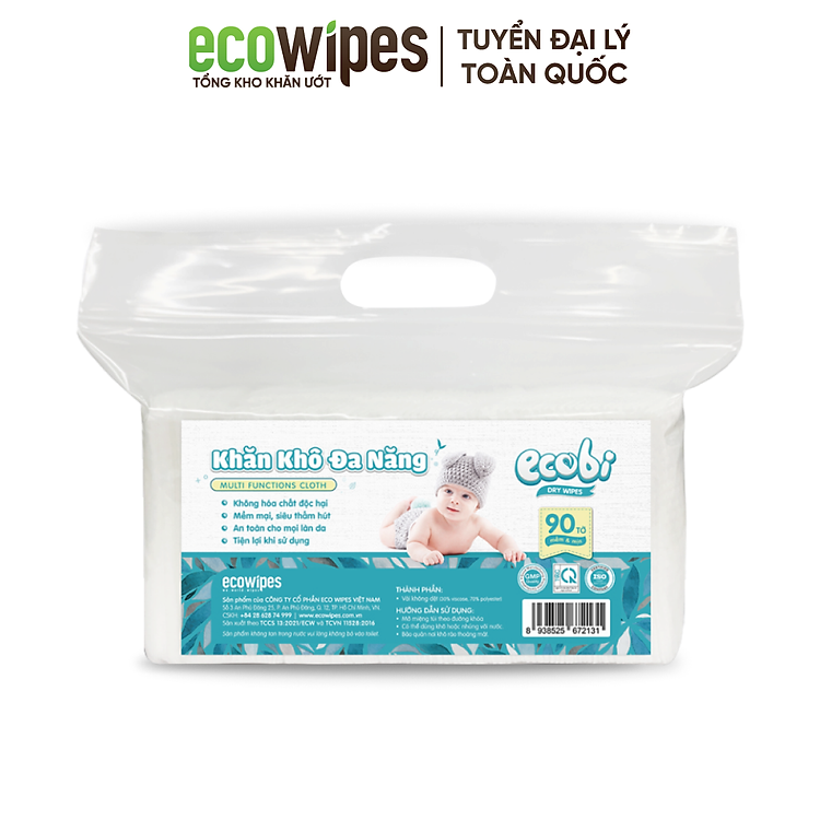 Tìm mua tại Avakids:Khăn khô EcoWipes cho bé 90 tờ, tràn ngập Khuyến mãi, Ưu đãi