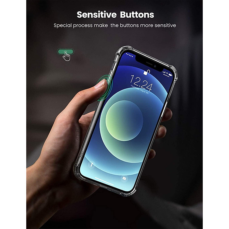 Ugreen UG20442LP410TK dành cho IPHONE 12 Pro Max 6.7inch Ốp Điện Thoại Bằng Cao Su PU Mềm Chống Sốc - HÀNG CHÍNH HÃNG