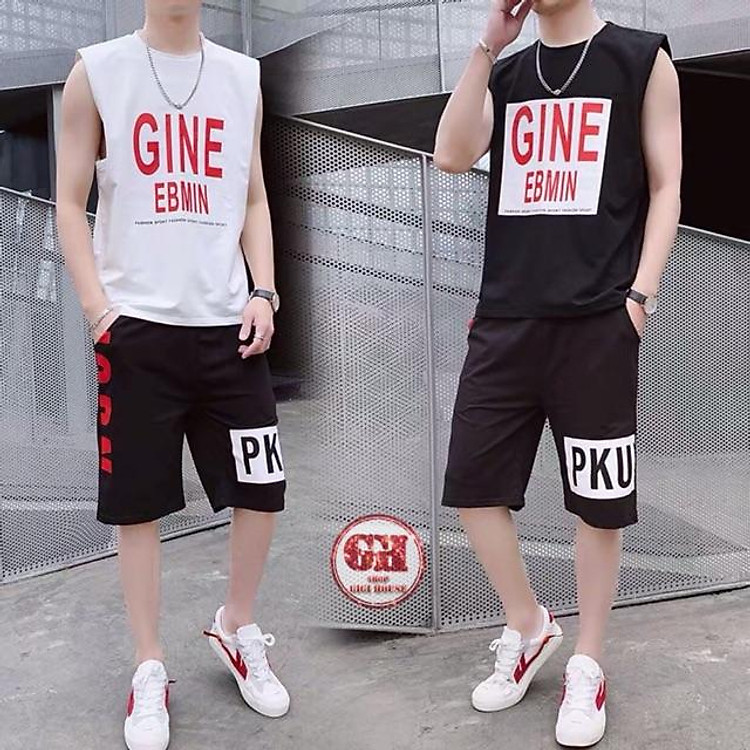 Set Đồ Bộ Thể Thao Unisex Nam Nữ Vải Thun Lạnh