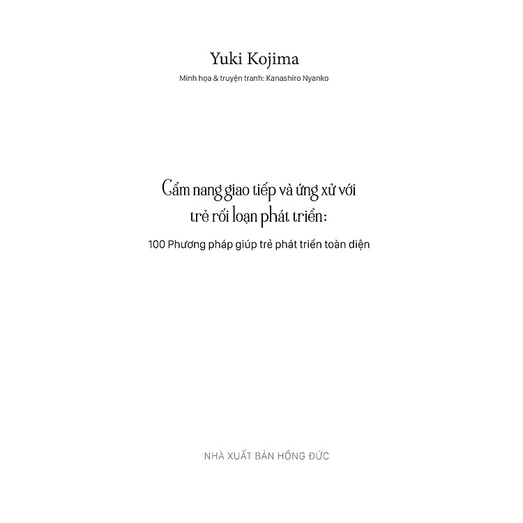 Cẩm Nang Giao Tiếp Và Ứng Xử Với Trẻ Rối Loạn Phát Triển