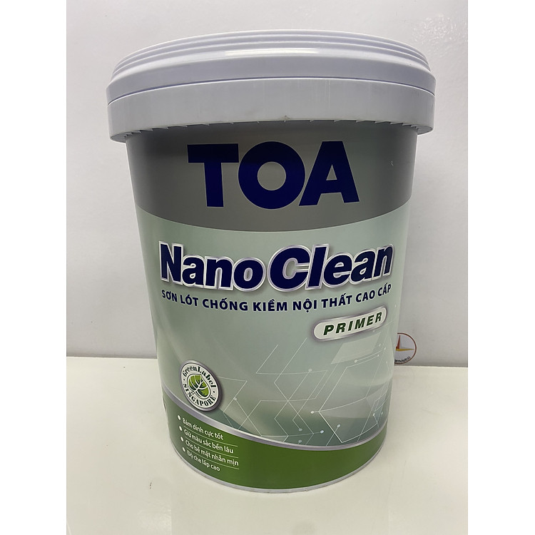 Sơn lót chống kiềm nội thất Toa Nanoclean Primer _18L