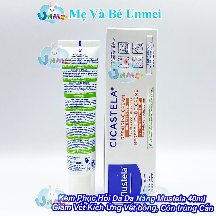 Kem Phục Hồi Da Mustela Cicastela 40ml Chính hãng Tiết kiệm - Hình ảnh 3
