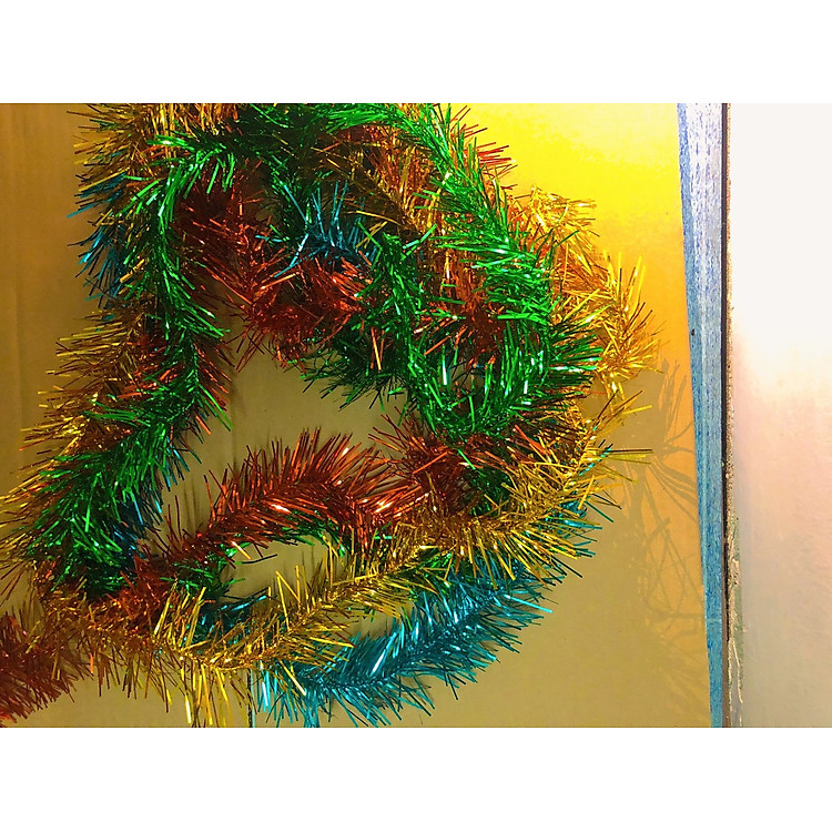 Dây kim tuyến treo cây thông trang trí Noel (1m4)