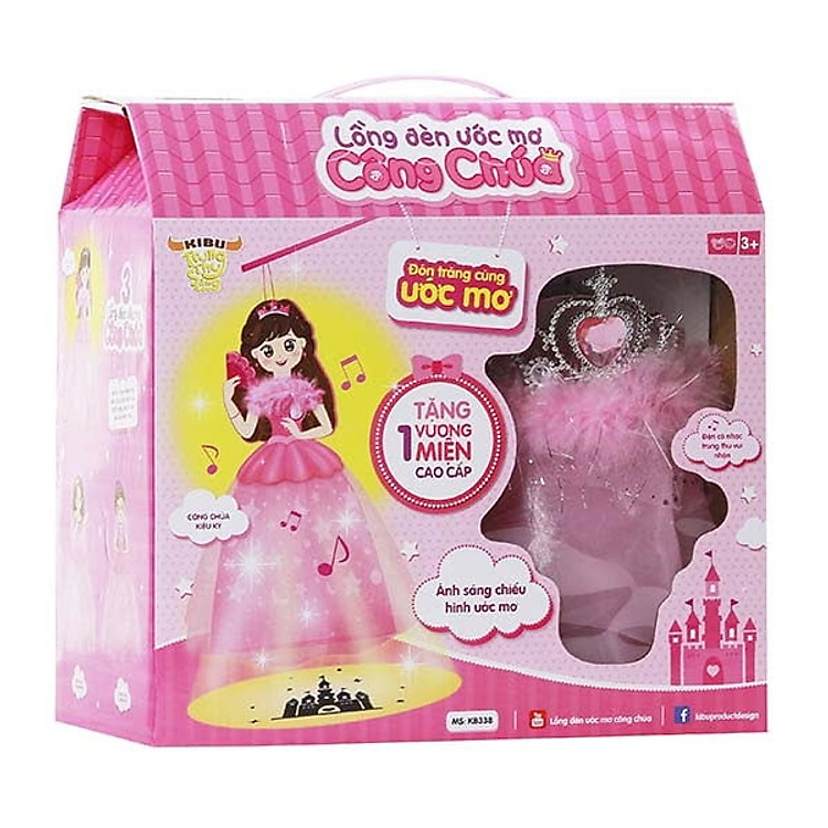Lồng Đèn Ước Mơ Công Chúa Kiêu Kỳ Kibu KB338 - Hồng
