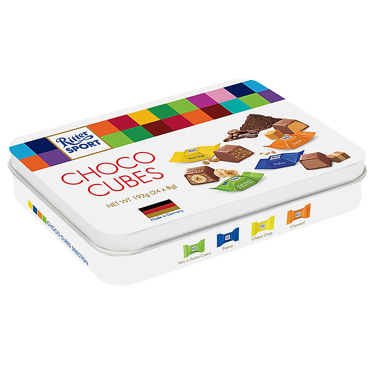 Hộp Quà Socola Ritter Sport Cubes Selection (24 Gói x 8g)