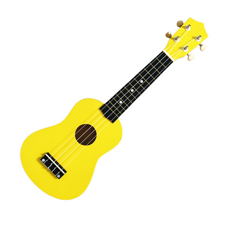 Đàn Ukelele Mini Màu Vàng Tươi - Tặng Pick Gẩy Đàn