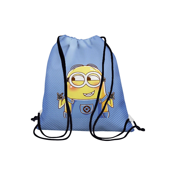 Túi Rút Unisex In Hình Minion Xanh BDCT568
